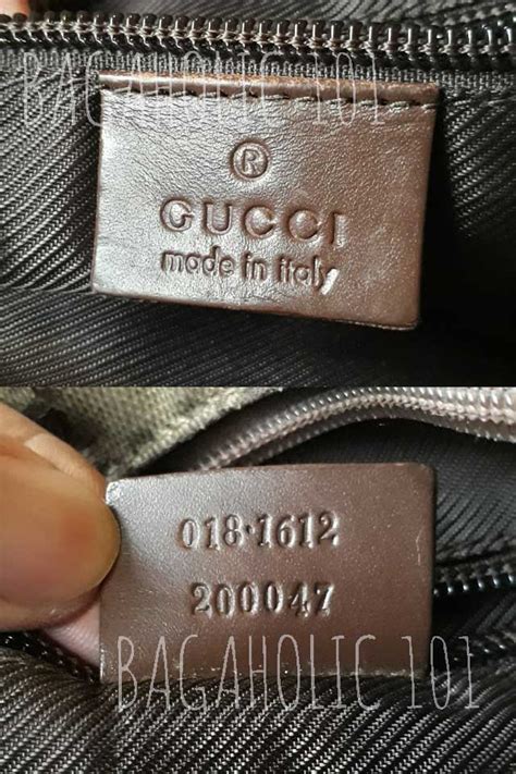 gucci purse serial number check|how to tell if gucci bag is real.